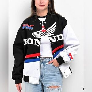 JT Racing x Honda Speed Black Racing Jacket SZ XS